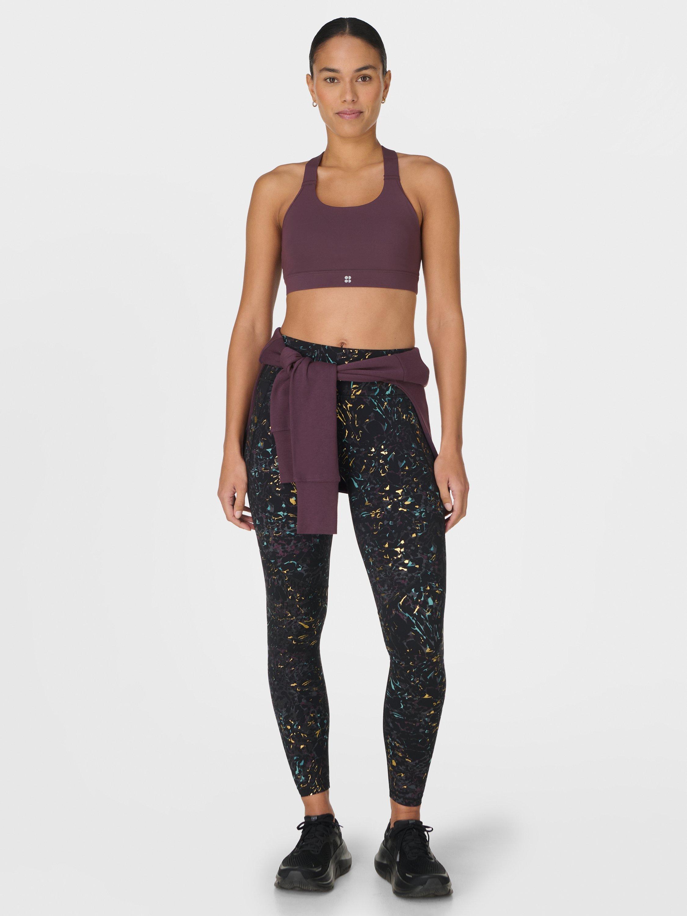 Product image 5 of 10, which shows Sweaty Betty Power Foil Workout Leggings, Black/Multi, L