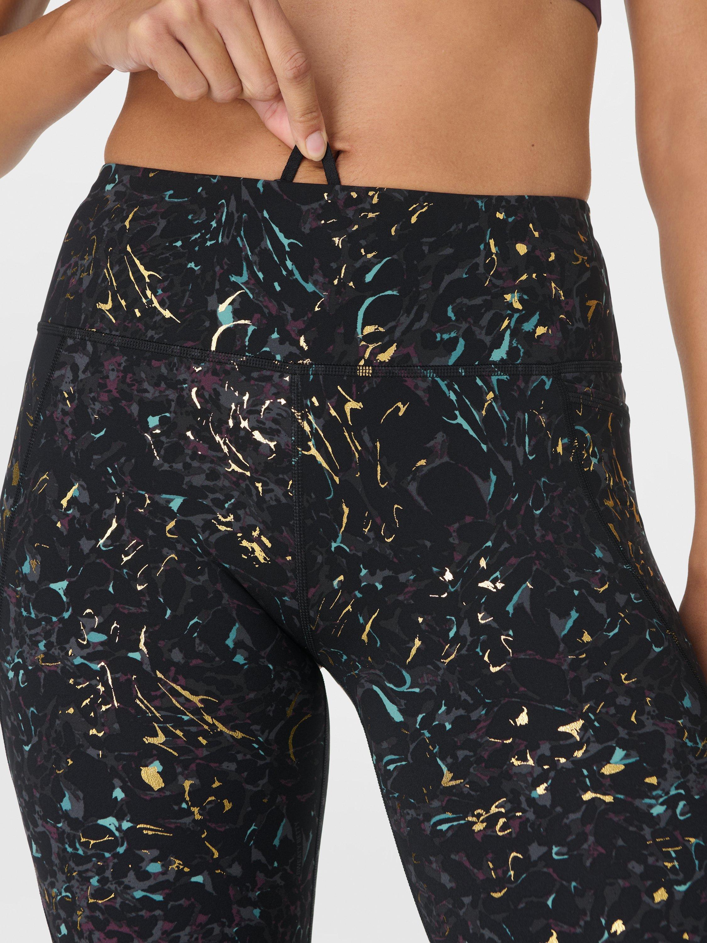 Product image 8 of 10, which shows Sweaty Betty Power Foil Workout Leggings, Black/Multi, L