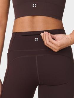 Sweaty Betty Power 32" Bootcut Workout Trousers, Dark Brown - view 2, Dark Brown
