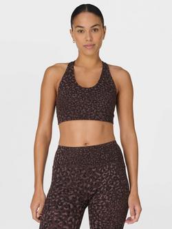 Sweaty Betty Power Racer Sports Bra, Brown, Brown