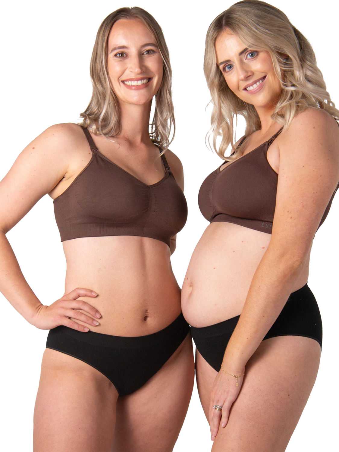 Product image 6 of 11, which shows Hotmilk My Necessity 2.0 FlexFit Nursing Bra, Chocolate, S