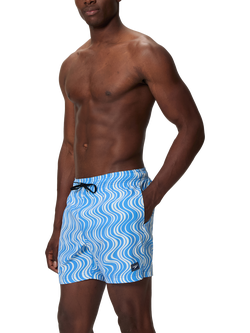 Speedo Redondo Edge Volley 18" Watershorts, Periwinkle/White - view 2, Periwinkle/White