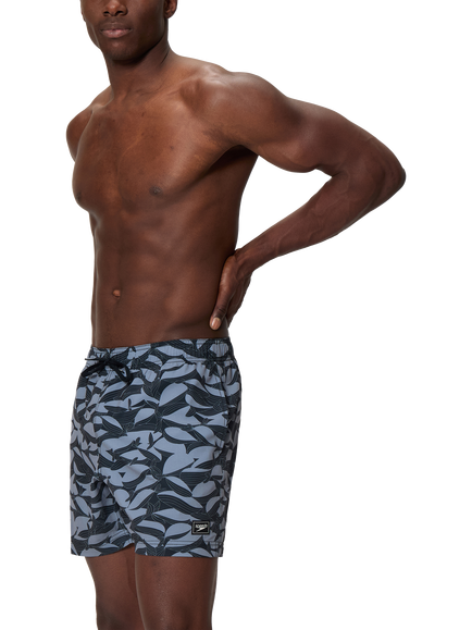 Speedo Redondo Edge Volley 18" Watershorts, Anthracite/Grey - view 2, Anthracite/Grey