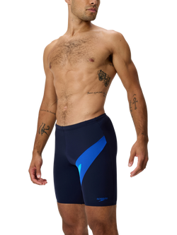 Speedo Hyperboom Jammer Swim Shorts, Peacoat/Sapphire - view 2, Peacoat/ Sapphire