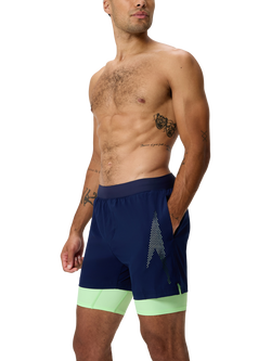 SpeedSpeedo Volley 16" Watershorts, Peacoat/Clover - view 2, Peacoat/ Clover