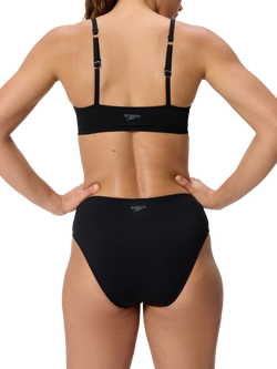 Speedo High Waist Bikini Bottoms, Anthracite - view 2, Anthracite