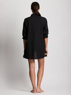 Ralph Lauren Logo Shirt Beach Cover Up, Black - view 2, Black