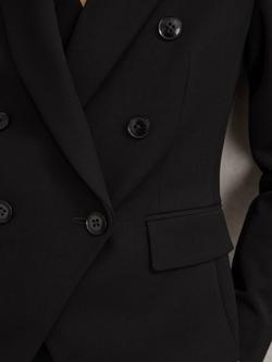 Reiss Petite Gabi Double Breasted Suit Blazer, Black - view 2, Black