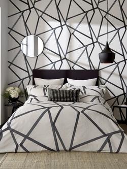 Harlequin Sumi Duvet Cover Set, Steel, Steel