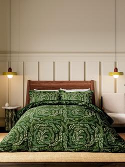 Harlequin Fayola Cotton Sateen Bedding Set, Fig Leaf Clover, Fig Leaf Clover