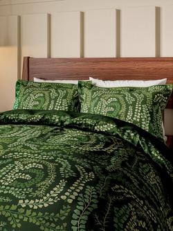 Harlequin Fayola Cotton Sateen Bedding Set, Fig Leaf Clover - view 2, Fig Leaf Clover