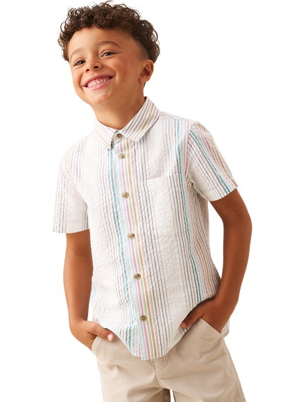 Angel & Rocket Kids' Seersucker Shirt, Multi, Multi