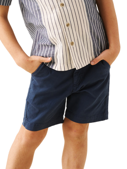 Angel & Rocket Kids' Quinn Chino Shorts, Blue, Blue