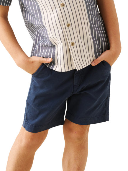 Angel & Rocket Kids' Quinn Chino Shorts, Blue, Blue