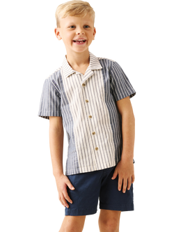 Angel & Rocket Kids' Quinn Chino Shorts, Blue - view 2, Blue