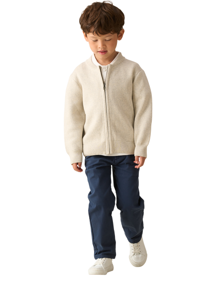 Angel & Rocket Kids' Cotton Rich Slim Fit Chinos, Blue - view 2, Blue