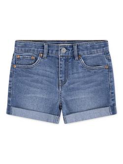 Levi's Kids' Girlfriend Denim Shorts, Blue, Dance Around