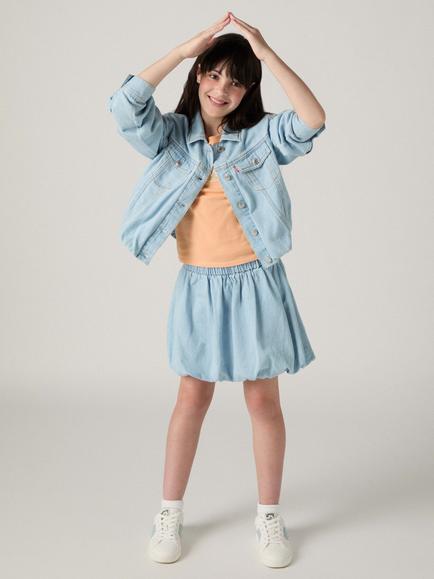 Levi's Kids' Bubble Trucker Denim Jacket, Blue - view 2, Wow Me Over