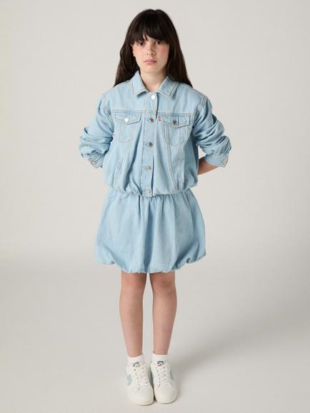 Levi's Kids' Bubble Denim Skirt, Blue, Wow Me Over