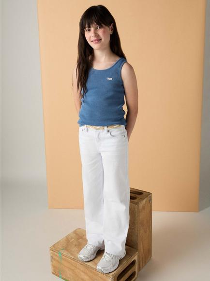 Levi's Kids' Wide Leg Jeans, Bright White - view 2, Bright White