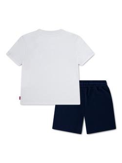 Levi's Kids' Logo T-Shirt and Shorts Set, Bright White - view 2, Bright White