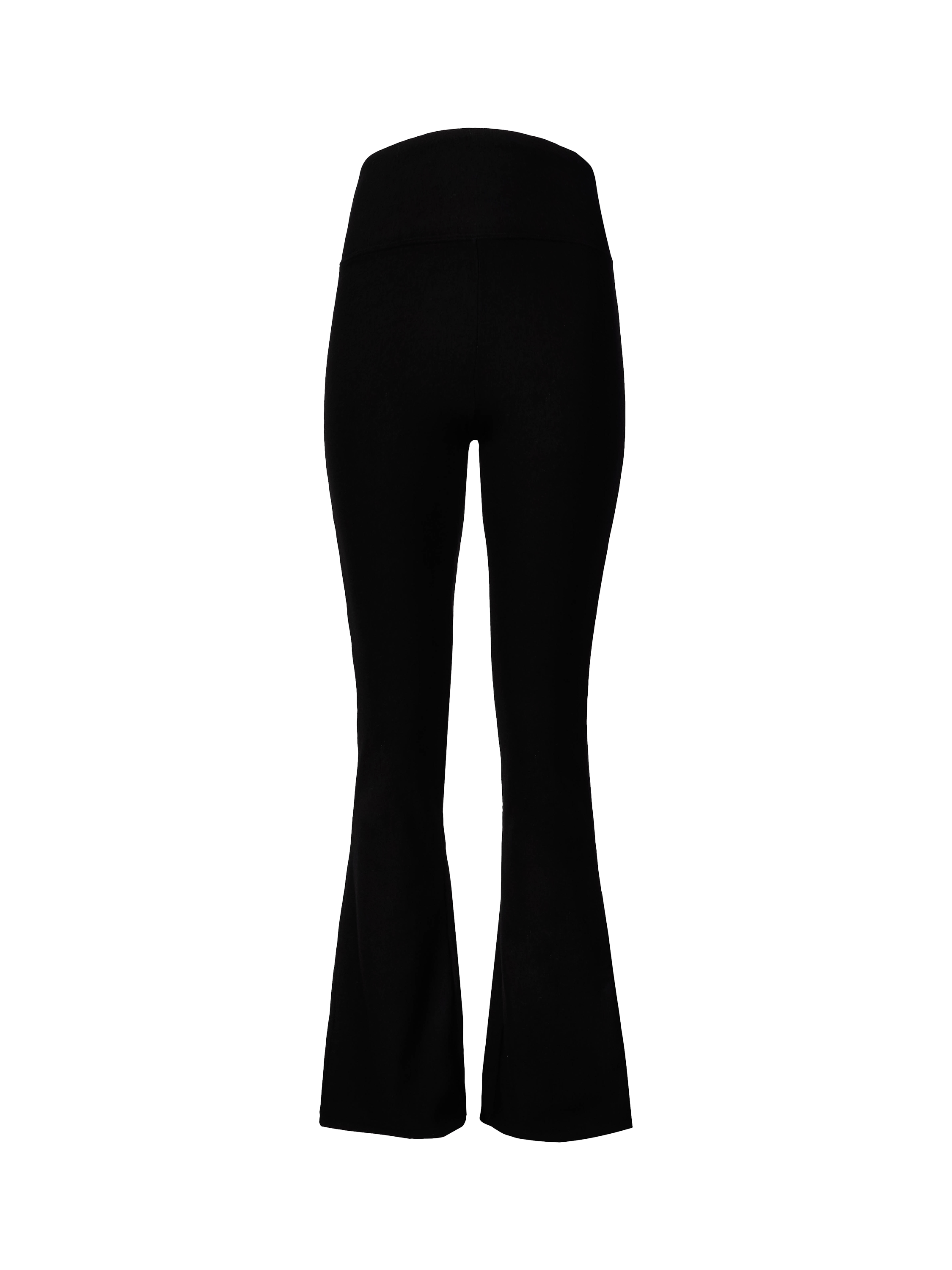 Product image 2 of 6, which shows Lovall Flared Maternity Leggings, Black, 10