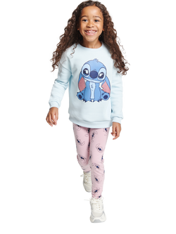 Brand Threads Kids' Disney Stitch Top and Leggings Set, Multi, Multi
