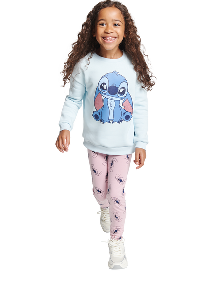 Brand Threads Kids' Disney Stitch Top and Leggings Set, Multi, Multi