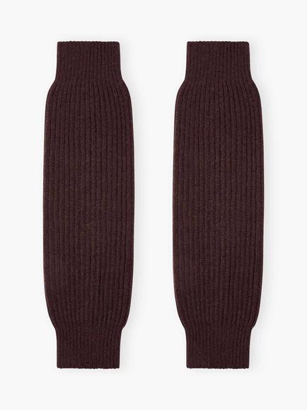 Brora Ribbed Pure Cashmere Legwarmers, Malt, Malt