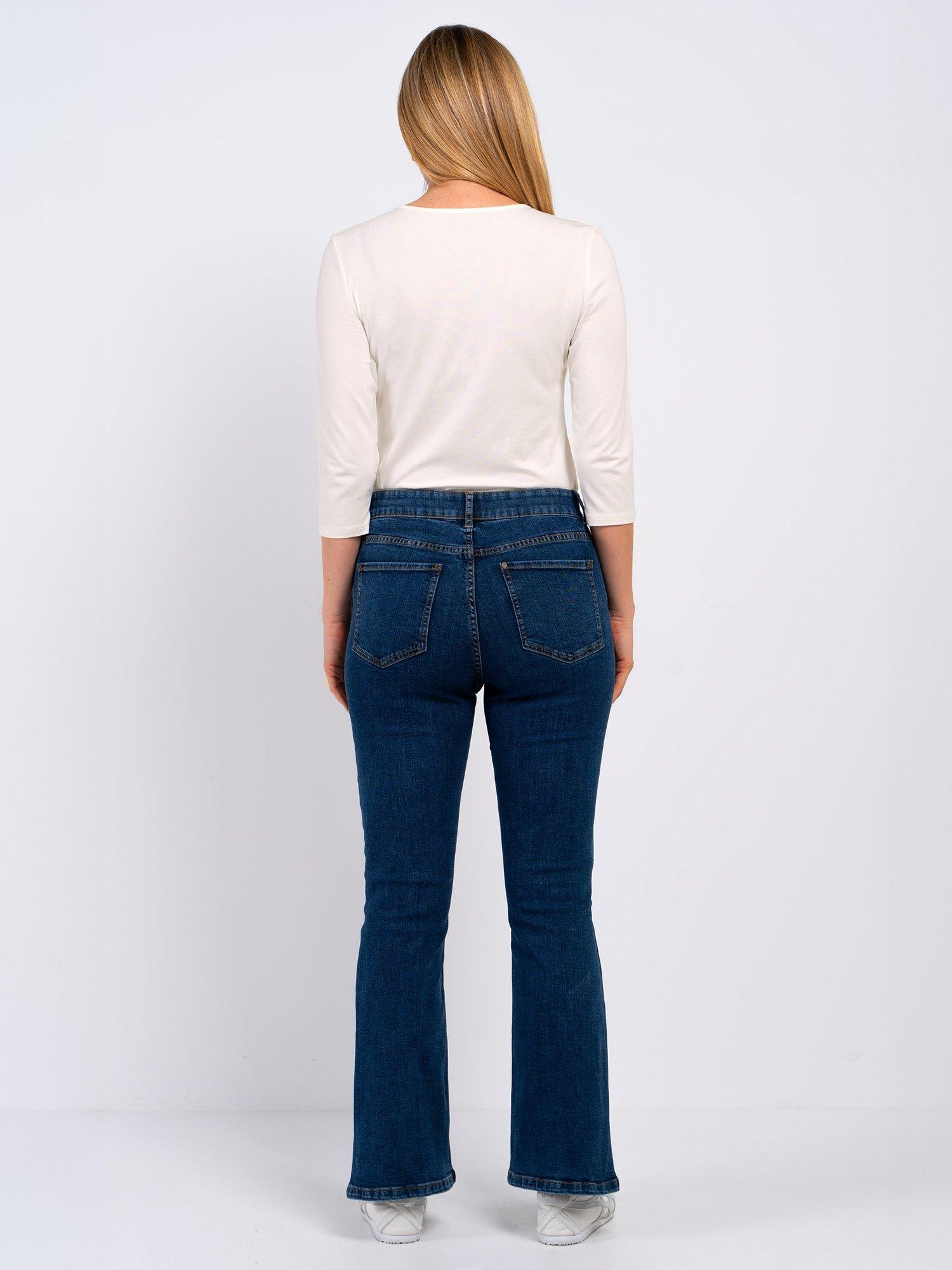 Product image 3 of 3, which shows Celtic & Co. Darcey V Neck Cotton Blend Top, Soft White, 8