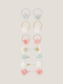Monsoon Kids' Assorted Hair Ties & Clips, Pack of 14, Multi, Multi