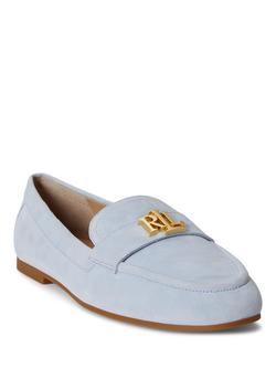 Lauren Ralph Lauren Averi III Suede Loafers, Alpine Blue - view 2, Alpine Blue