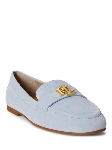 Lauren Ralph Lauren Averi III Suede Loafers, Alpine Blue - view 2, Alpine Blue