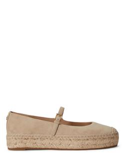 Lauren Ralph Lauren Luize Suede Mary Jane Espadrilles, Birch, Birch