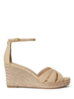 Lauren Ralph Lauren Nellie Raffia Espadrille Sandals, Natural, Natural