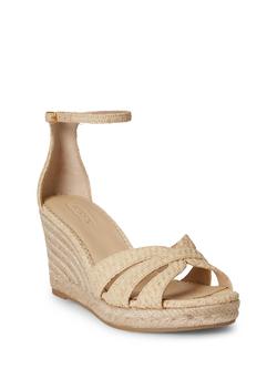 Lauren Ralph Lauren Nellie Raffia Espadrille Sandals, Natural - view 2, Natural