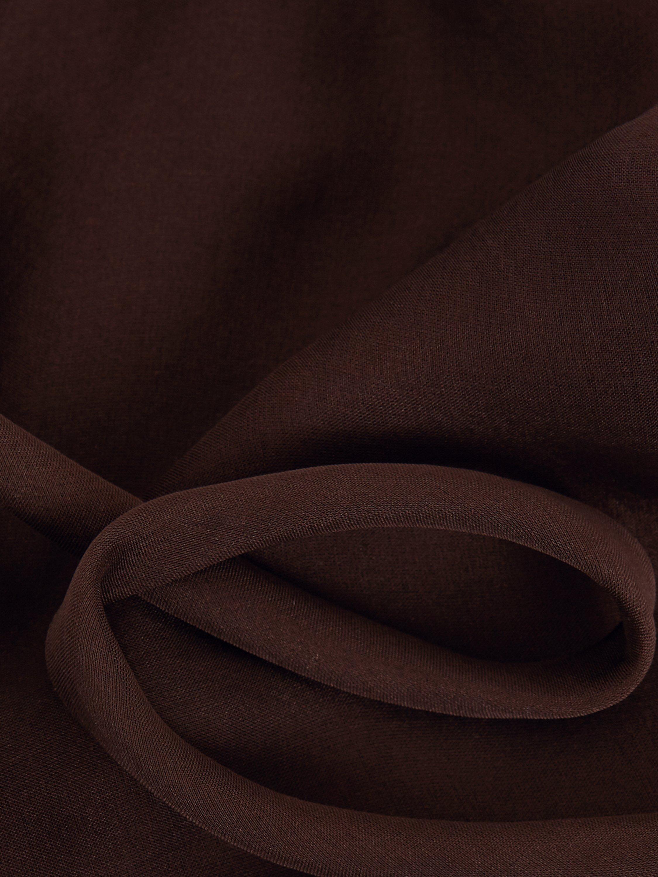 Product image 6 of 8, which shows Phase Eight Hazel Sleeveless Pure Silk Top, Brown, 10