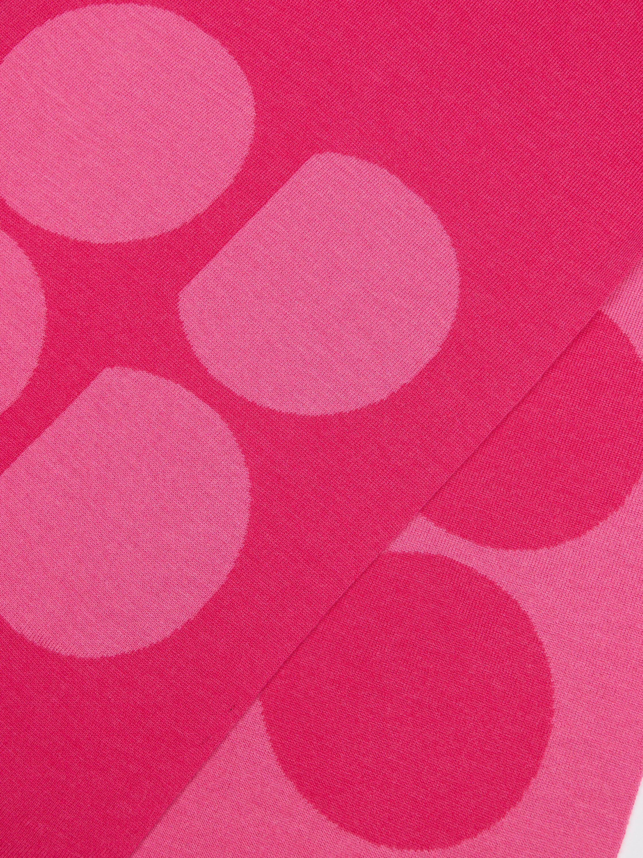 Product image 3 of 6, which shows Sweaty Betty Oversized Logo Scarf, Beet Pink, One Size