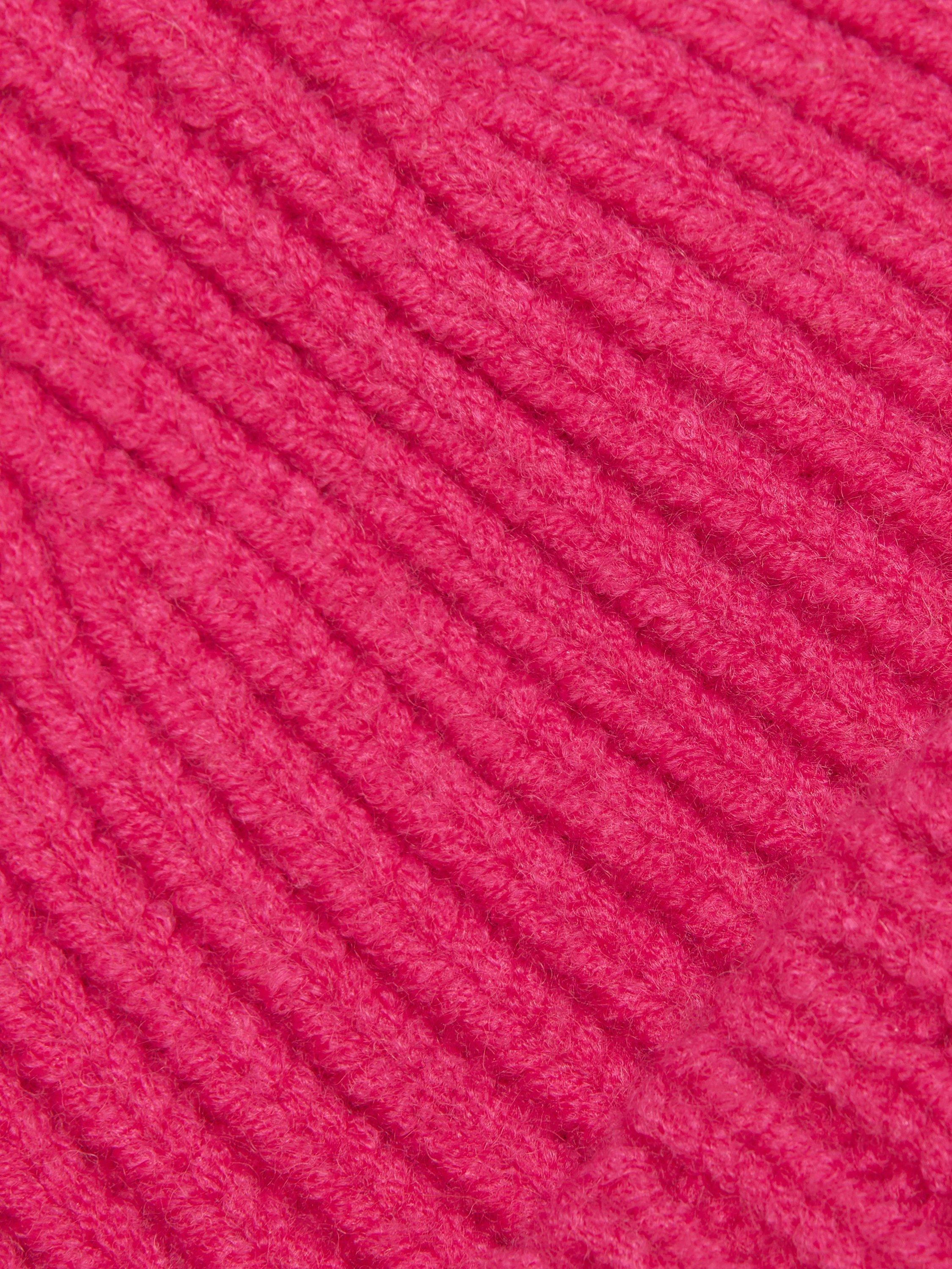 Product image 4 of 6, which shows Sweaty Betty Oversized Logo Scarf, Beet Pink, One Size