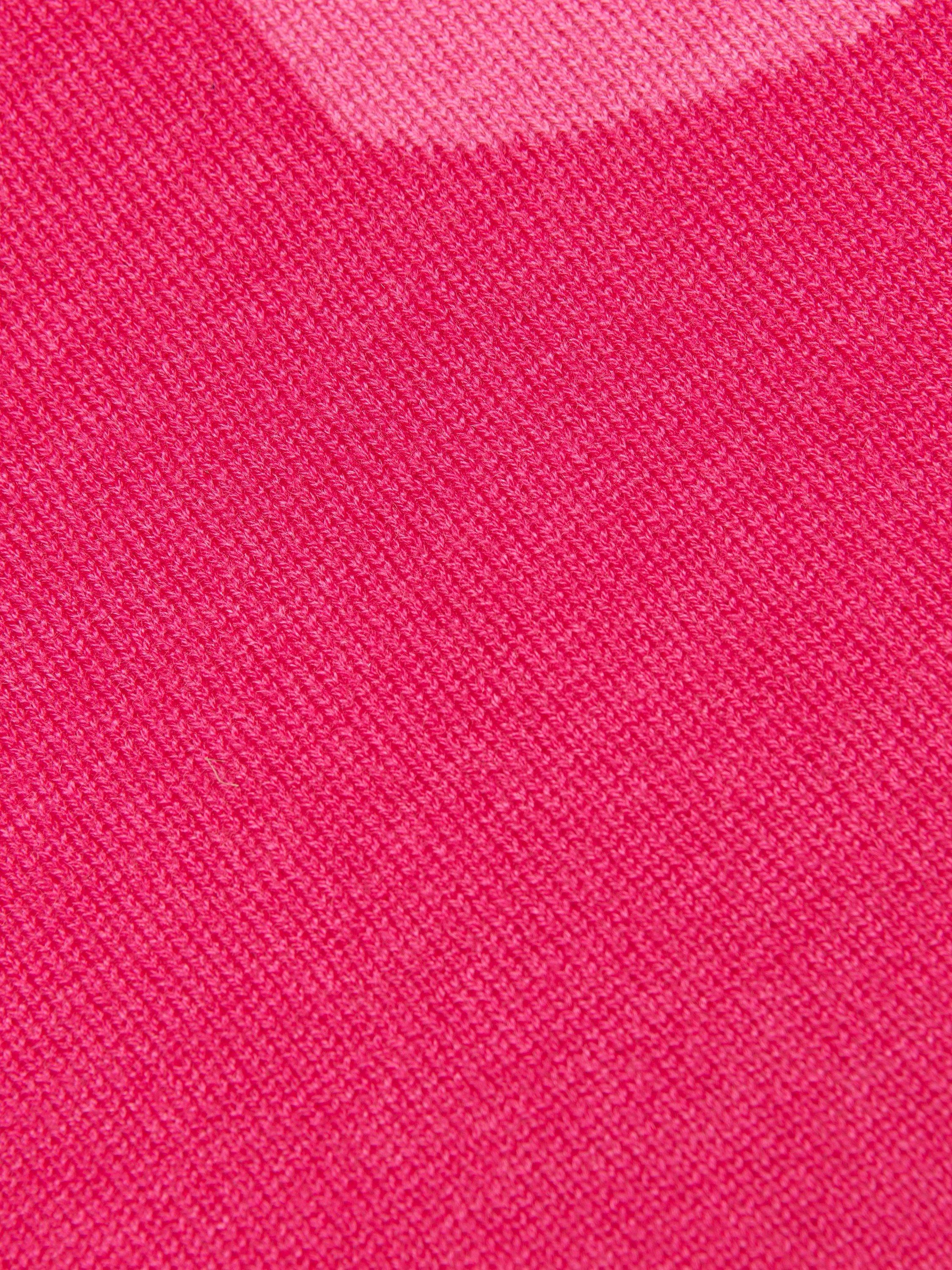 Product image 6 of 6, which shows Sweaty Betty Oversized Logo Scarf, Beet Pink, One Size
