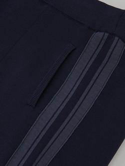 Reiss Petite Samson Side Stripe Knitted Trousers - view 2, Navy