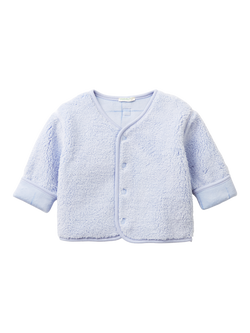 Benetton Baby Reversible Cardigan Jacket, Blue, Blue