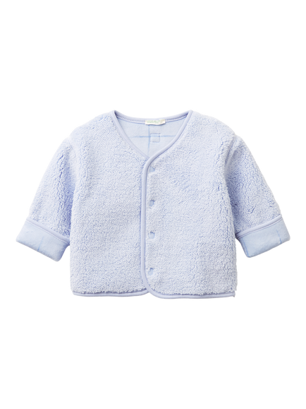Benetton Baby Reversible Cardigan Jacket, Blue, Blue