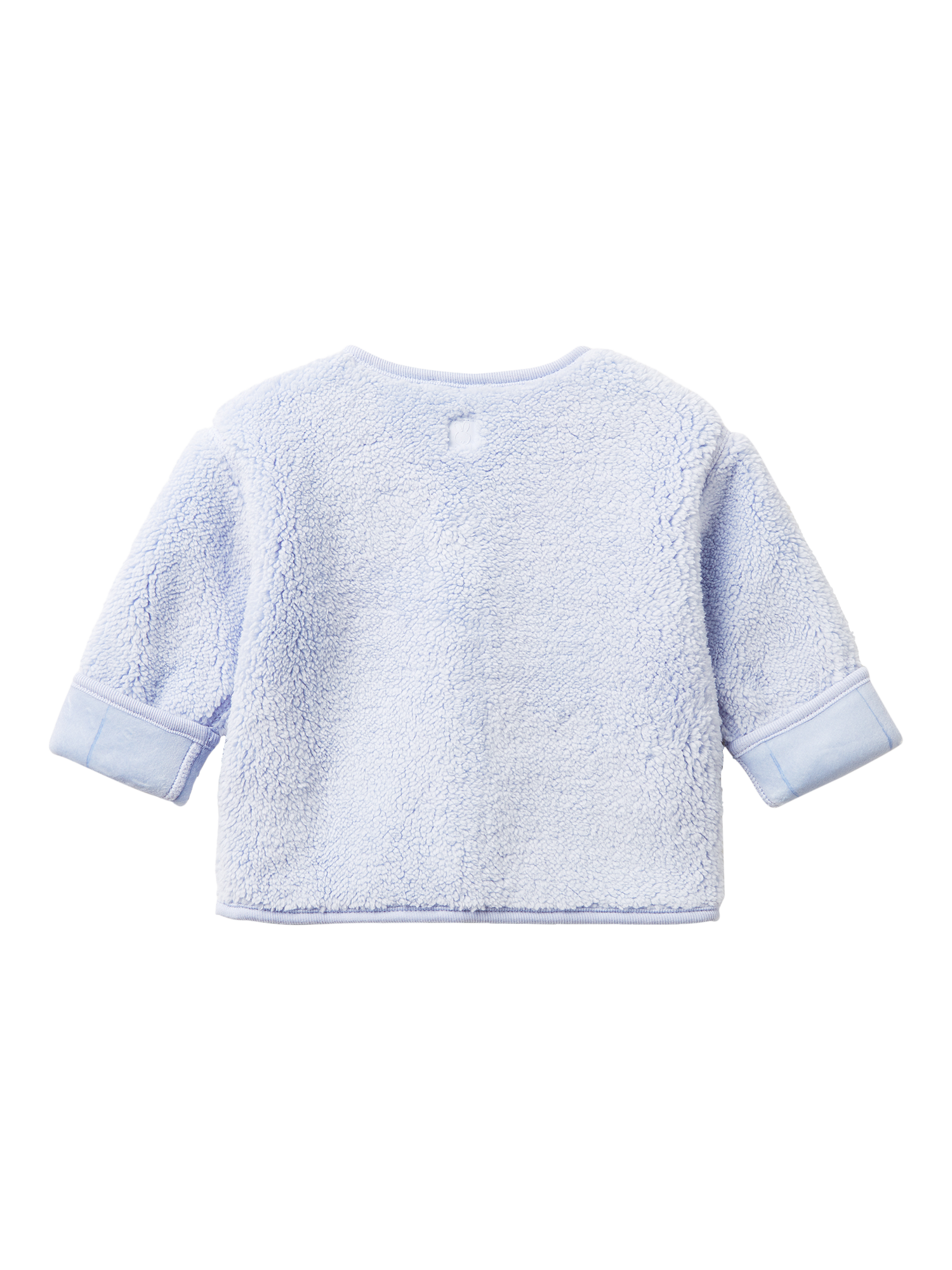 Product image 2 of 3, which shows Benetton Baby Reversible Cardigan Jacket, Blue, 1-3 months