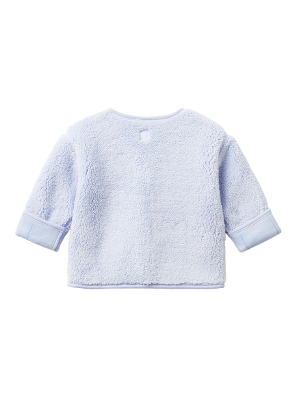 Benetton Baby Reversible Cardigan Jacket, Blue - view 2, Blue