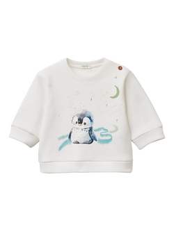 Benetton Baby Crew Neck Jumper, White, White
