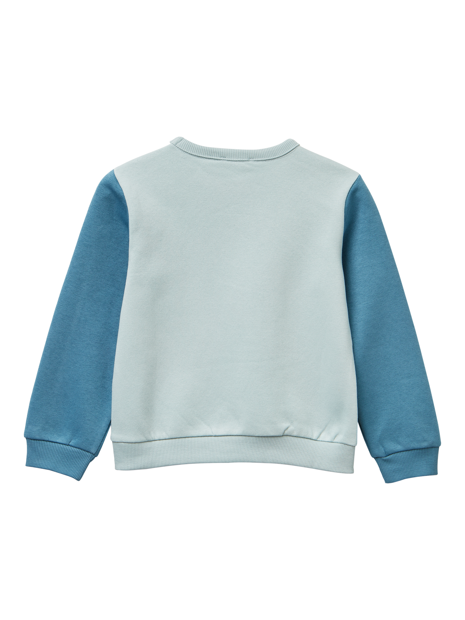 Product image 2 of 3, which shows Benetton Kids' Cotton Blend Colour Block Sweatshirt, Multi, 3-4 years
