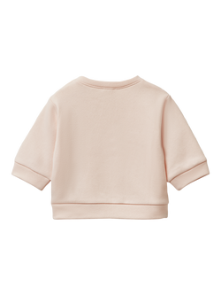 Benetton Baby Digital Print Jumper, Pink - view 2, Pink