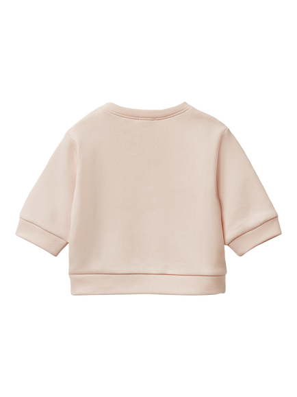 Benetton Baby Digital Print Jumper, Pink - view 2, Pink
