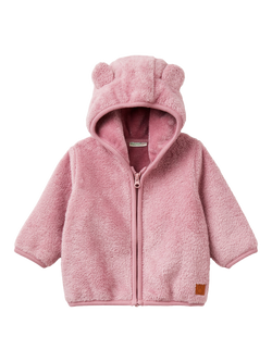Benetton Baby Cosy Teddy Bear Hoodie, Violet, Violet